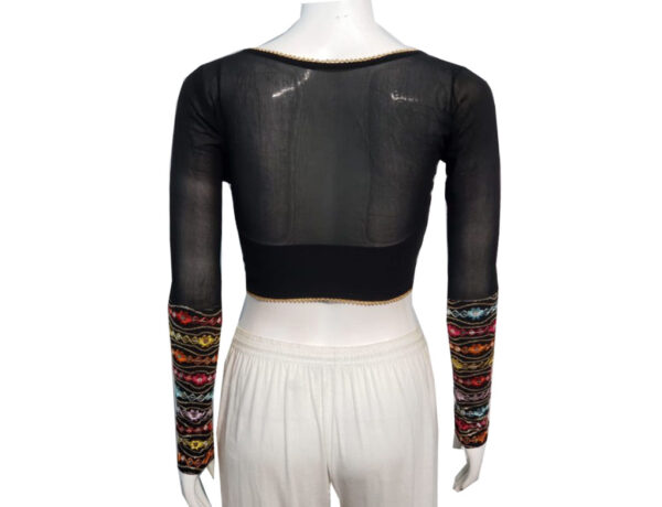 Black Color Georgette Blouse - Image 2