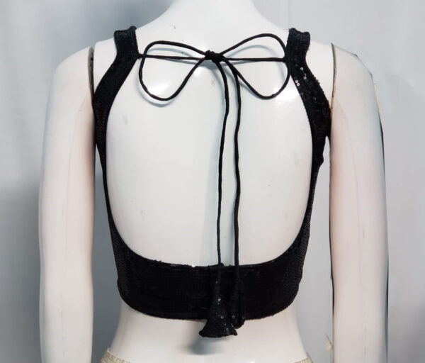 Black Color Sequin Blouse - Image 2