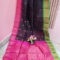 Black Color Cotton Gadwal Saree