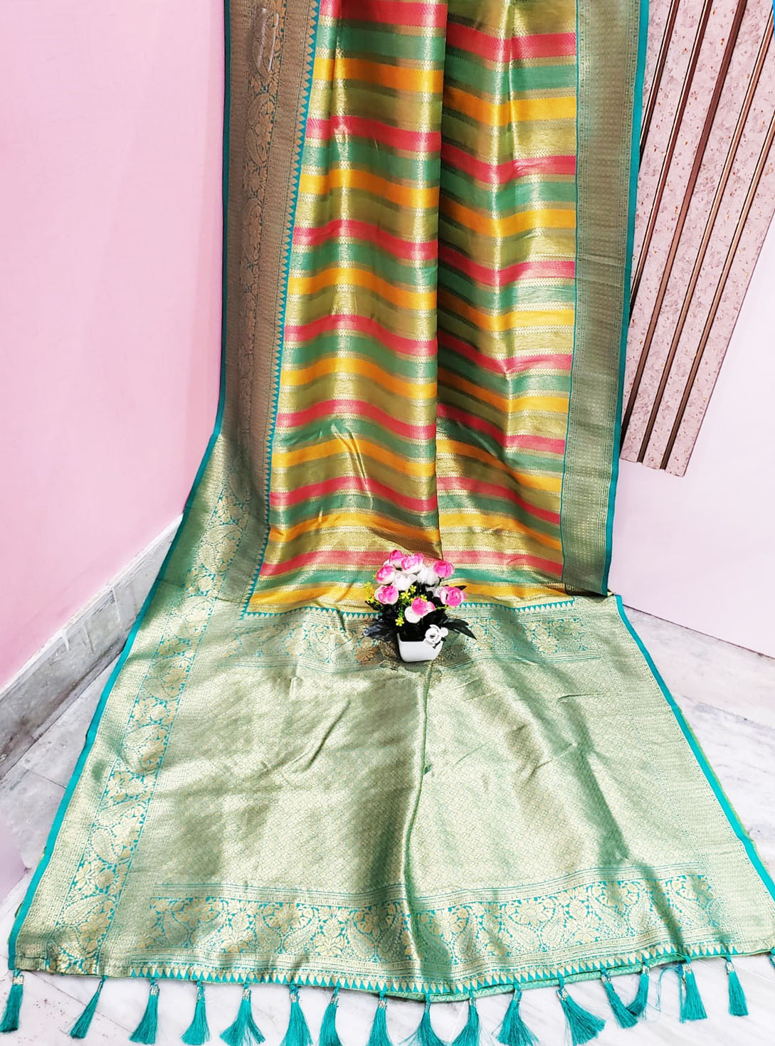Multi Color Art Silk Saree