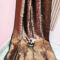 Dark Maroon & Copper Color Tissue Saree