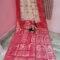Magenta & White Bapta Tussar Saree