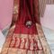 Dark Maroon Color Katan Benarasi Saree