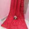 Cherry Red Color Cotton Jamdani Saree