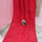 Cherry Red Color Cotton Jamdani Saree