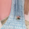 Sky Blue Color Cotton Jamdani Saree