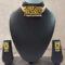 Gold Polish Choker Necklace Set