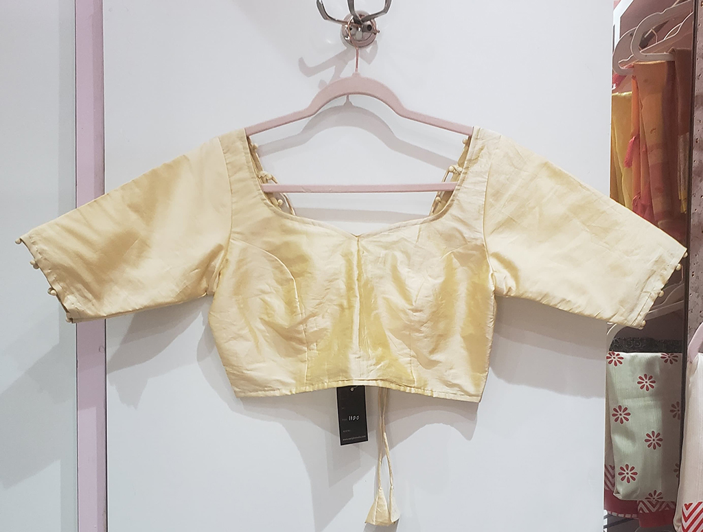 Cream Color Samo Silk Blouse