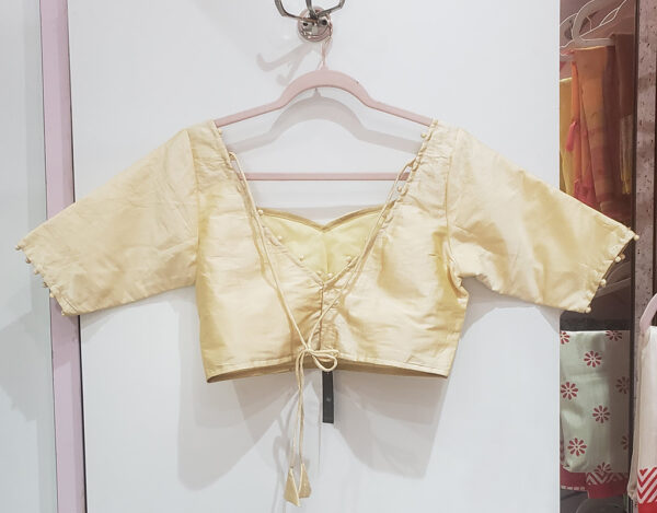 Cream Color Samo Silk Blouse - Image 2