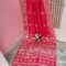 Hot Pink Color Printed Silk Saree