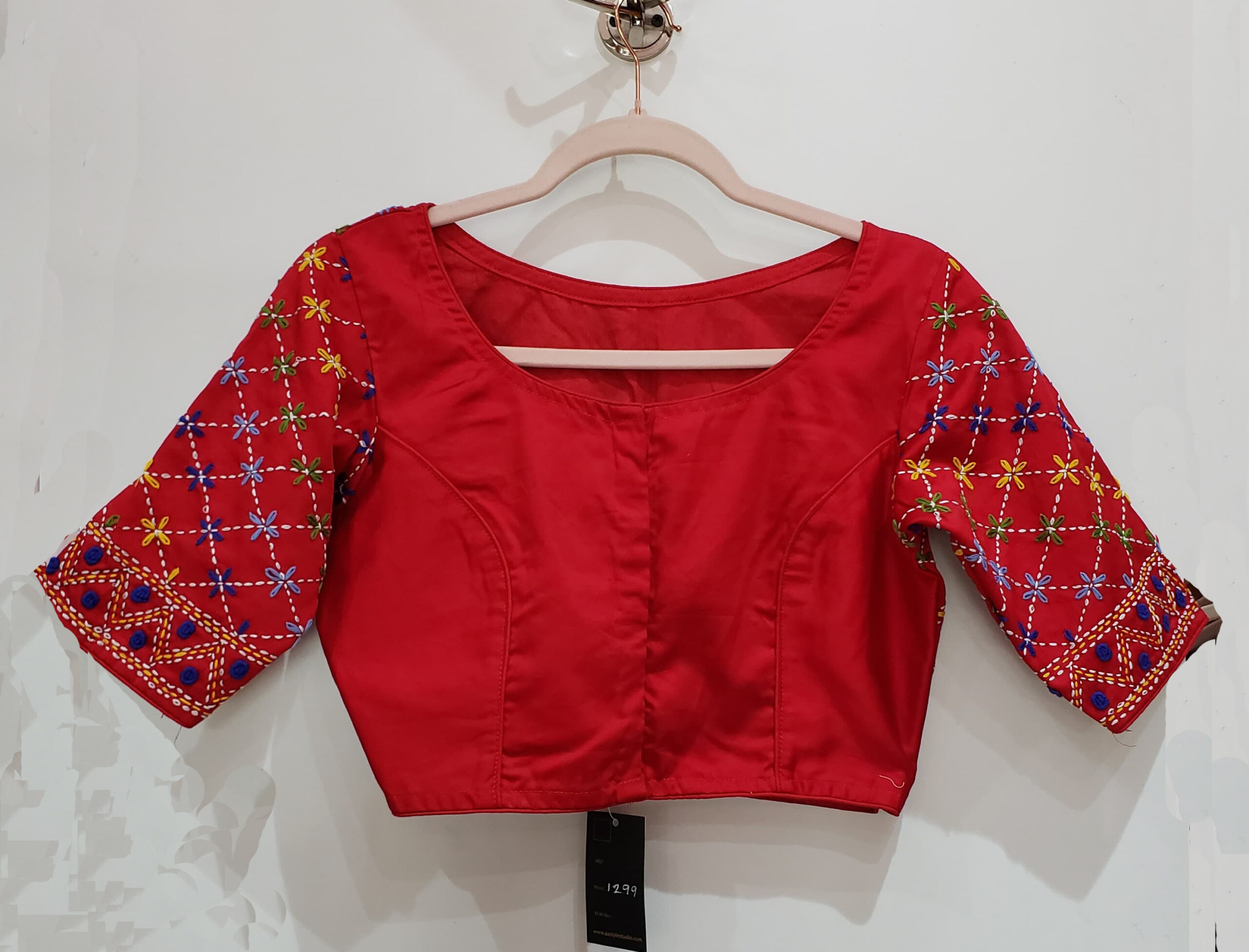 Red Color Lambani Work Blouse