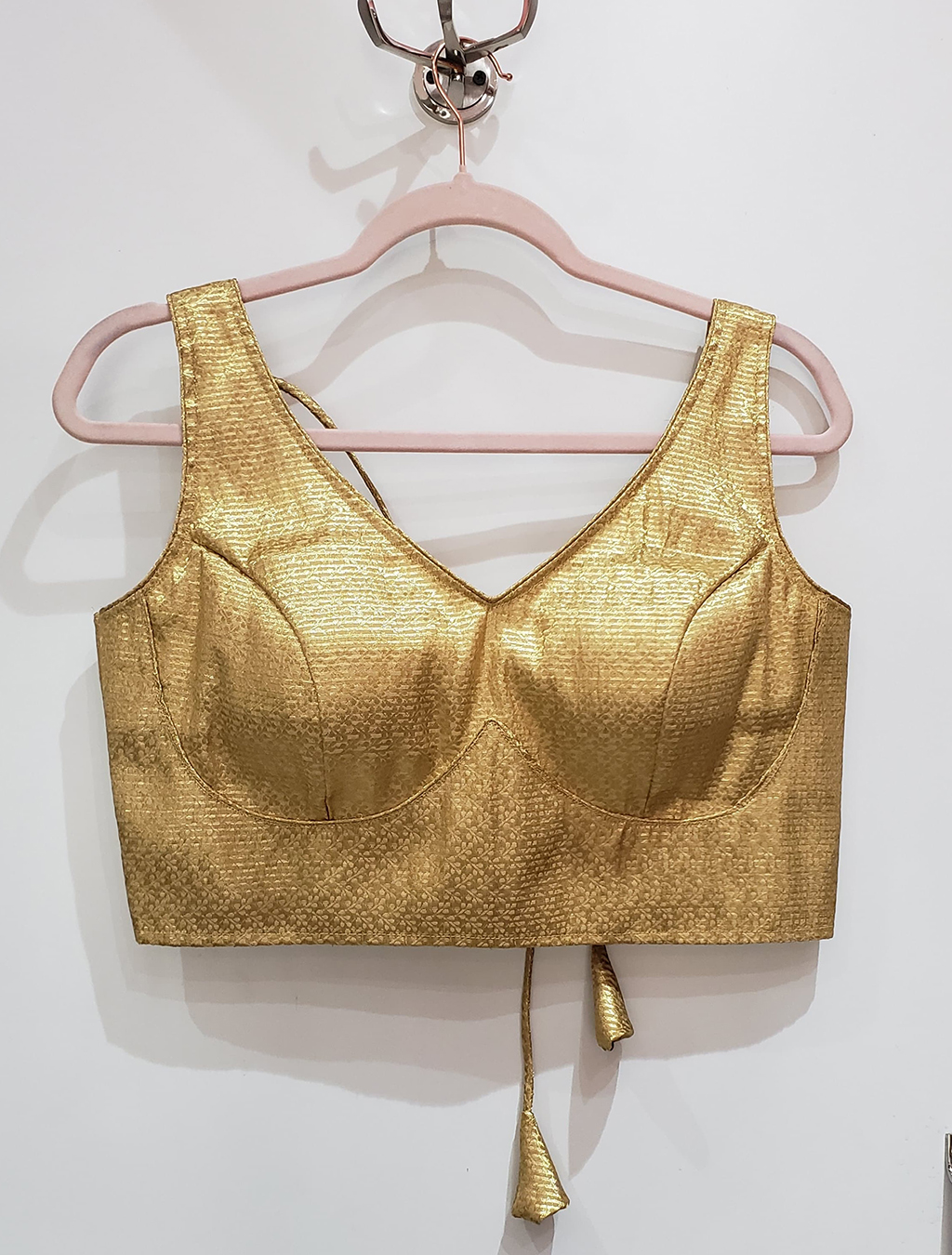 Golden Color Brocade Blouse
