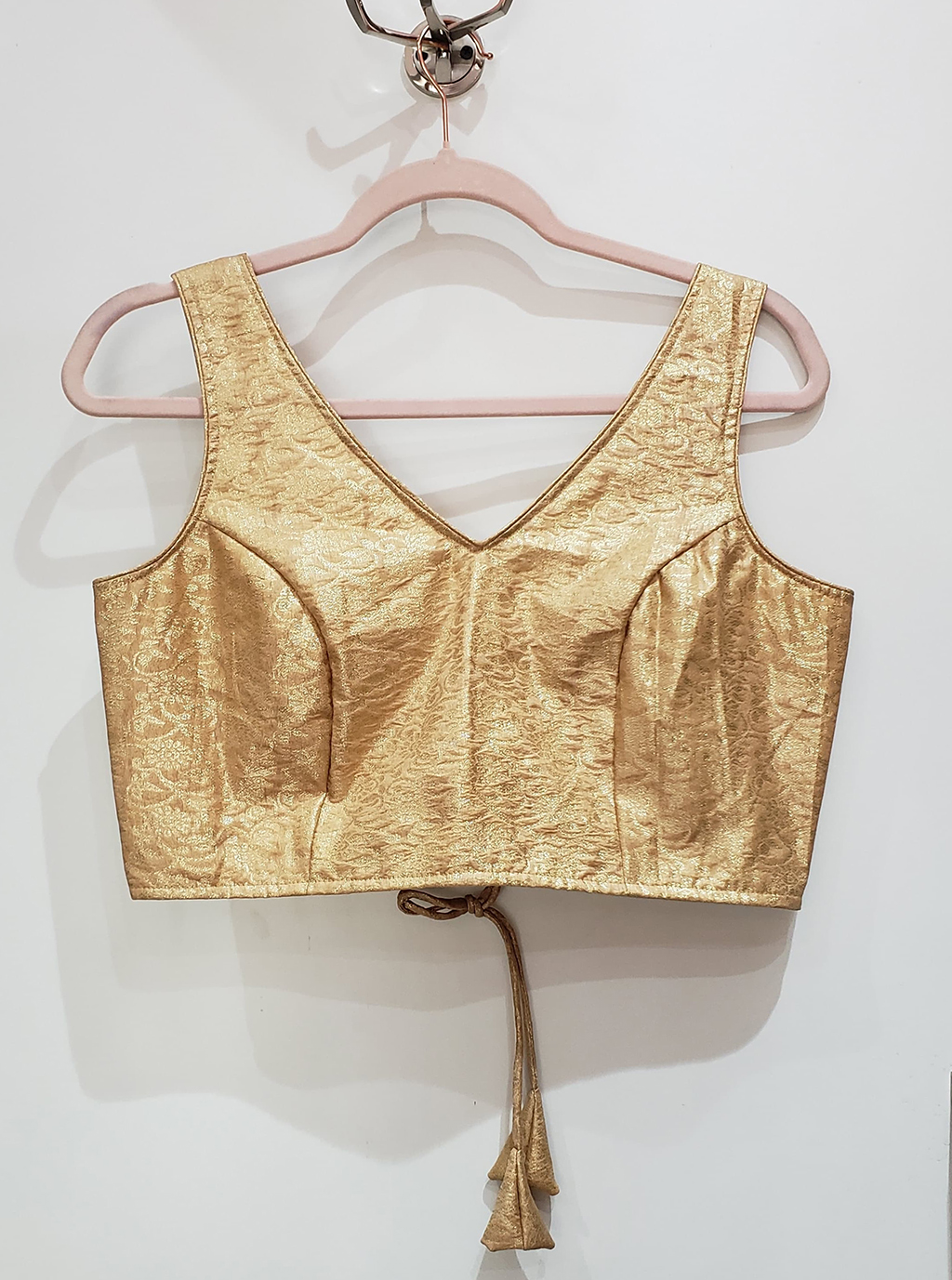 Golden Color Brocade Blouse