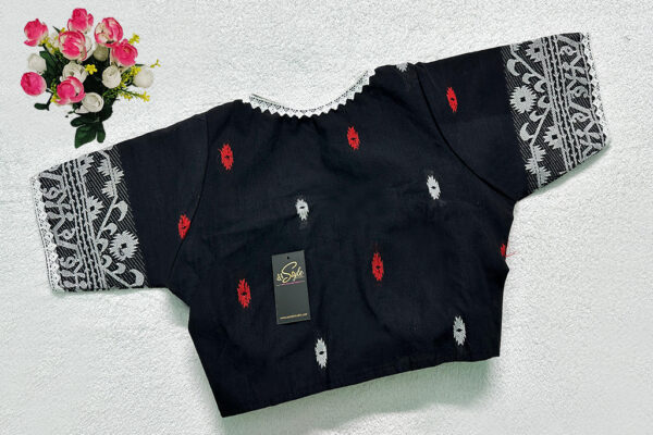 Black Color Jamdani Blouse - Image 2