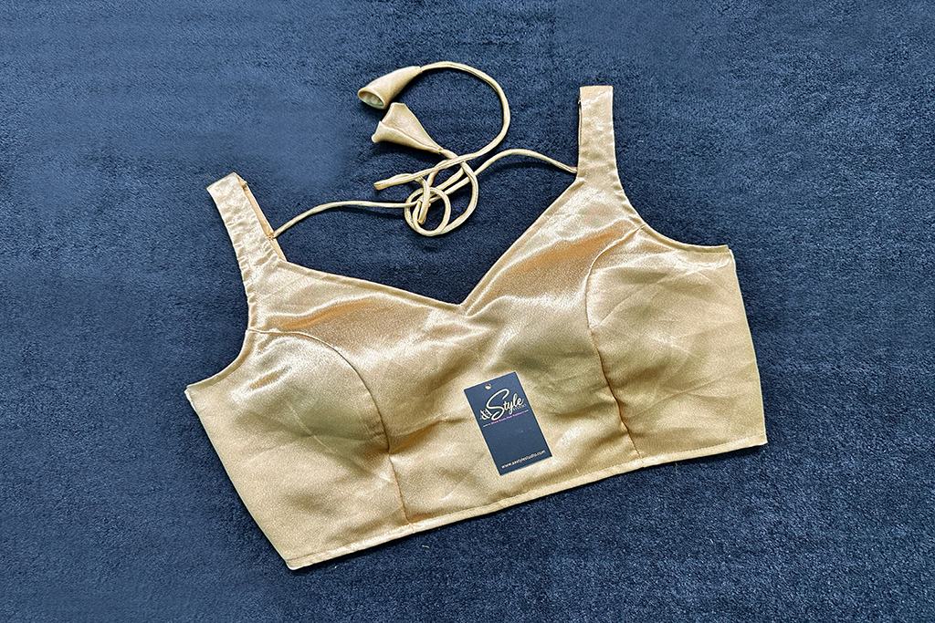 Golden Color Satin Blouse