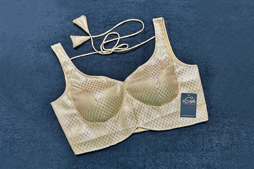 Golden Color Brocade Blouse