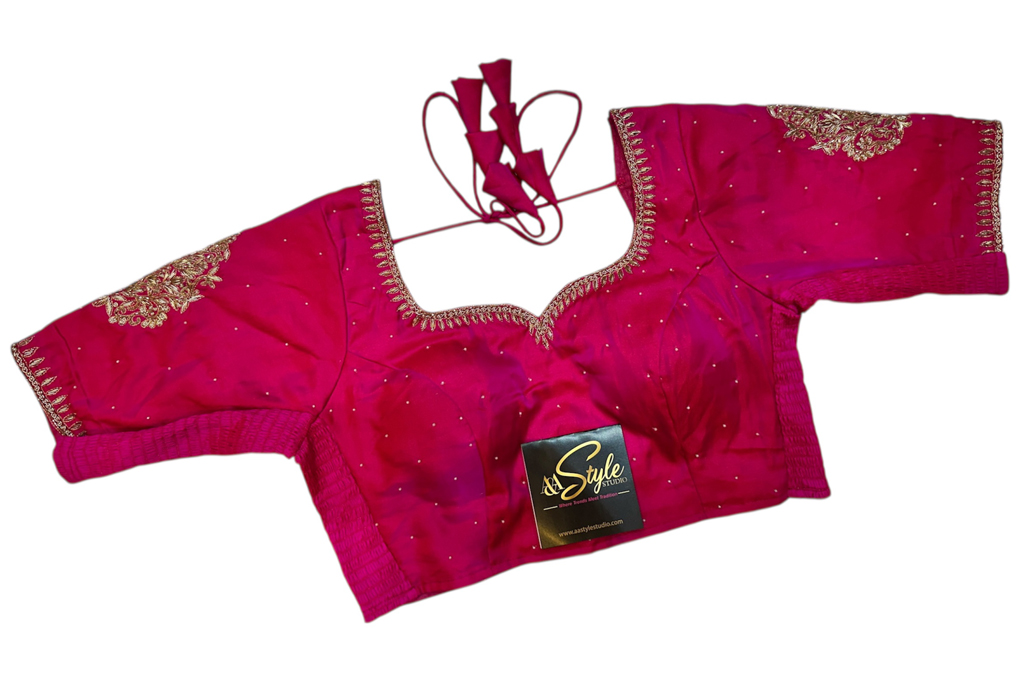Pink Color Hand Work Blouse