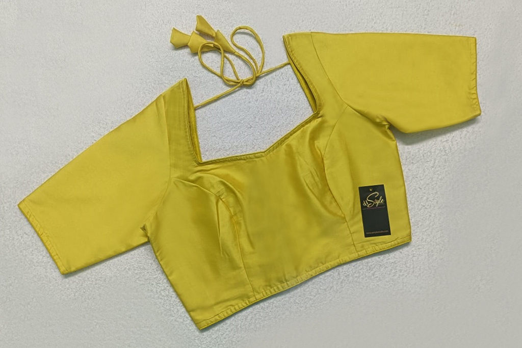 Yellow Color Samo Silk Blouse